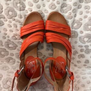Miz Mooz Orange Cassie Sandals